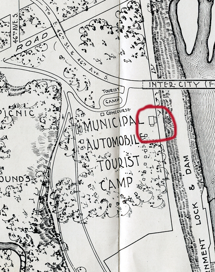 map of the auto tourist camp.